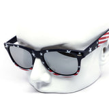 12 Pack: Star Spangled USA Mirror Wholesale Sunglasses