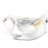 12 Pack: Retro Big Boss Aviator Clear Glasses Wholesale Sunglasses