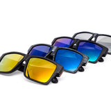 12 Pack: Polarized Kush Retro Woody Square Wholesale Sunglasses