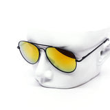 12 Pack: Skyline Aviators Black Frames Assorted Mirror Wholesale Sunglasses