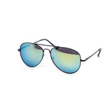 12 Pack: Skyline Aviators Black Frames Assorted Mirror Wholesale Sunglasses