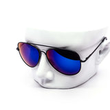 12 Pack: Mirage Tints Aviator All Black Frames Assorted Mirror Wholesale Sunglasses
