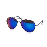 12 Pack: Mirage Tints Aviator All Black Frames Assorted Mirror Wholesale Sunglasses