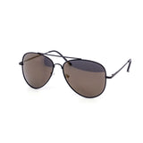 12 Pack: Classy All Black Burnt Mirror Aviator Wholesale Sunglasses