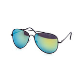 12 Pack: Mirage Tints Aviator All Black Frames Assorted Mirror Wholesale Sunglasses