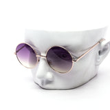 12 Pack: Duotone Circle Metal Gold Wholesale Sunglasses