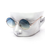 12 Pack: Duotone Circle Metal Gold Wholesale Sunglasses