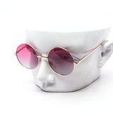 12 Pack: Duotone Circle Metal Gold Wholesale Sunglasses
