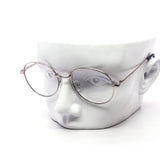 12 Pack: Slim Round Metal Frame Clear Sunglasses