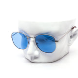 12 Pack: Retro Hexagonal Metal Color Wholesale Sunglasses