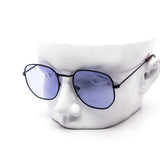 12 Pack: Retro Hexagonal Metal Color Wholesale Sunglasses