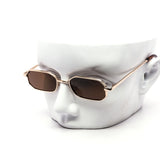12 Pack: Skinny Octagonal Metal Wholesale Sunglasses