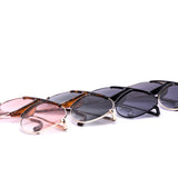 12 Pack: Unique Metal Gradient Aviator Wholesale Sunglasses