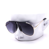 12 Pack: Unique Metal Gradient Aviator Wholesale Sunglasses