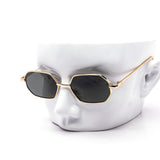 12 Pack: Petite Heptagonal Metal Wholesale Sunglasses