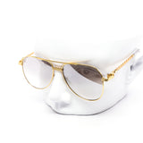 12 Pack: Oversized Rope Chain Aviator Gradient Wholesale Sunglasses