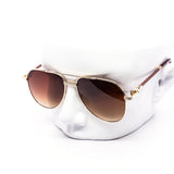 12 Pack: Oversized Rope Chain Aviator Gradient Wholesale Sunglasses