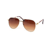 12 Pack: Oversized Rope Chain Aviator Gradient Wholesale Sunglasses