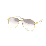 12 Pack: Oversized Rope Chain Aviator Gradient Wholesale Sunglasses