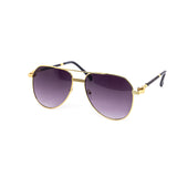 12 Pack: Oversized Rope Chain Aviator Gradient Wholesale Sunglasses