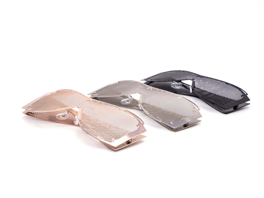 12 Pack: Unique Festival Full Metal Pinhole Wholesale Sunglasses