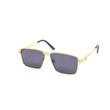 12 Pack: Golden Square Rope Metal Wholesale Sunglasses