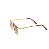 12 Pack: Golden Square Rope Metal Wholesale Sunglasses