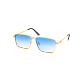 12 Pack: Golden Square Rope Metal Wholesale Sunglasses