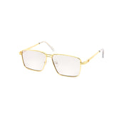 12 Pack: Golden Square Rope Metal Wholesale Sunglasses