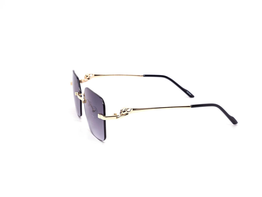 12 Pack: Oversized Rimless Bunny Lock Gradient Wholesale Sunglasses