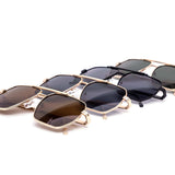 12 Pack: Modern Hexa Aviator Wholesale Sunglasses