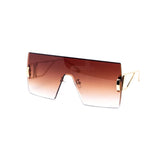 12 Pack: Chic Oversized Rimless Square Gradient Wholesale Sunglasses