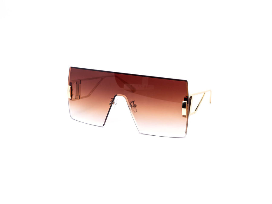 12 Pack: Chic Oversized Rimless Square Gradient Wholesale Sunglasses