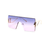 12 Pack: Chic Oversized Rimless Square Gradient Wholesale Sunglasses