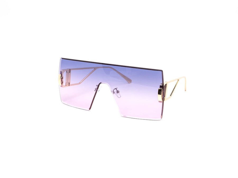 12 Pack: Chic Oversized Rimless Square Gradient Wholesale Sunglasses