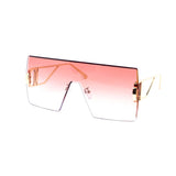 12 Pack: Chic Oversized Rimless Square Gradient Wholesale Sunglasses