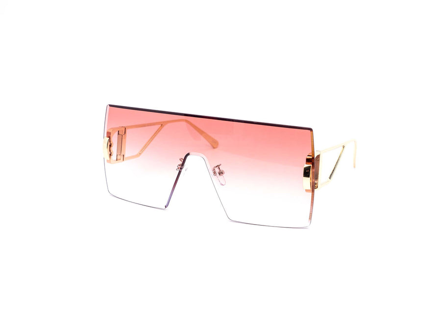 12 Pack: Chic Oversized Rimless Square Gradient Wholesale Sunglasses