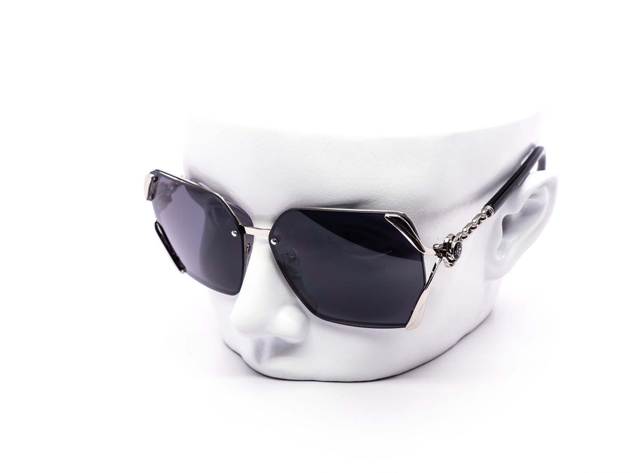 12 Pack: Leafy Oversized Rimless Hornet Gradient Wholesale Sunglasses