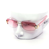 12 Pack: Rimless Metal Star Wholesale Sunglasses