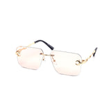 12 Pack: Rimless Miter-cut Scorpion Metal Gradient Wholesale Sunglasses