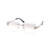 12 Pack: Rimless Miter-cut Scorpion Metal Gradient Wholesale Sunglasses