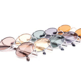 12 Pack: Modern Classy Round Metal Frame Wholesale Sunglasses