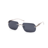 12 Pack: Super Sleek Rimless Gradient Metal Feline Wholesale Sunglasses