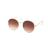 12 Pack: Classy Round Dial Metal Frame Wholesale Sunglasses