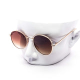 12 Pack: Classy Round Dial Metal Frame Wholesale Sunglasses