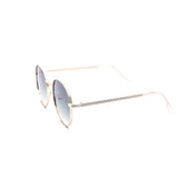 12 Pack: Classy Round Dial Metal Frame Wholesale Sunglasses