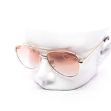 12 Pack: Medium Sized Flatline Hard Bridge Aviator Wholesale Sunglasses