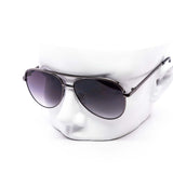 12 Pack: Medium Sized Flatline Hard Bridge Aviator Wholesale Sunglasses