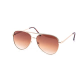 12 Pack: Medium Sized Flatline Hard Bridge Aviator Wholesale Sunglasses