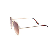 12 Pack: Medium Sized Flatline Hard Bridge Aviator Wholesale Sunglasses